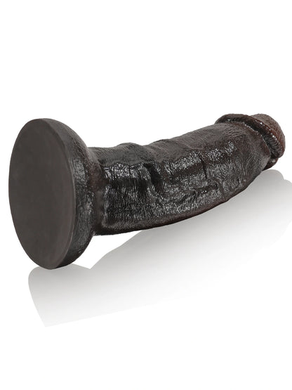 Zwarte Siliconen G-spot Dildo Met Kromming