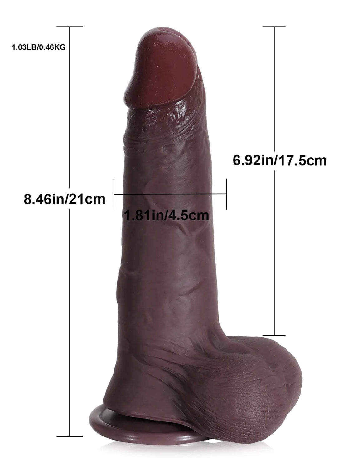 Siliconen Sliding Skin Dildo