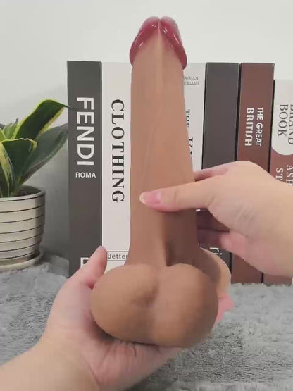 Stijn - Realistische Dildo Met Real Huid &amp; Zachte Ballen - 24cm